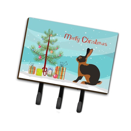 Carolines Treasures Tan Rabbit Christmas Leash or Key Holder BB9330TH68